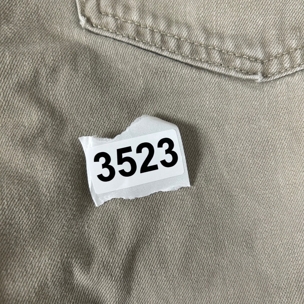 Levi 559 Relaxed Straight Jeans Mens 42x30 Tan Khaki Denim Pants - Picture 8 of 11